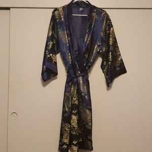Blue dragon kimono